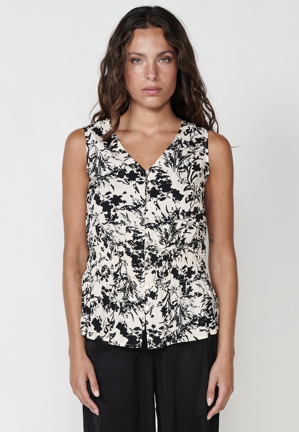

Топ Blouse Koroshi, белый