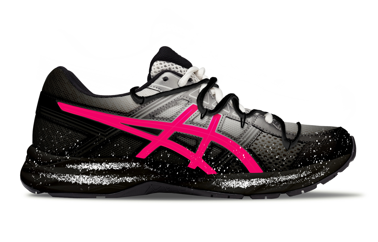 Мужские кроссовки Gel Contend 4 Low top Black/Pink ASICS, черный/розовый — фото 3