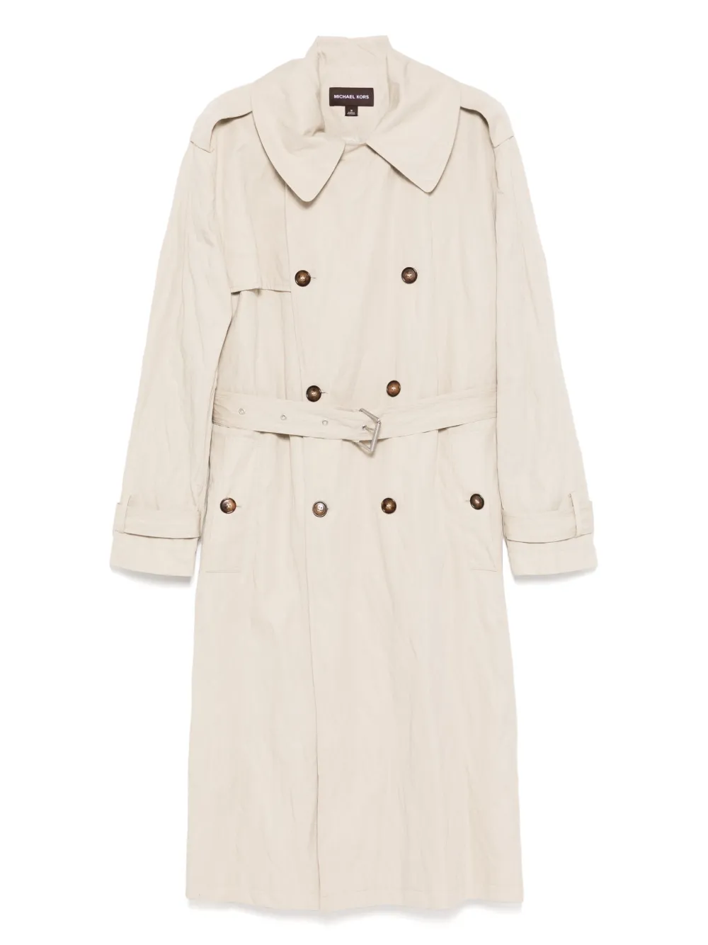 

Пальто свободного кроя из нержавеющей стали MICHAEL KORS, нейтральный