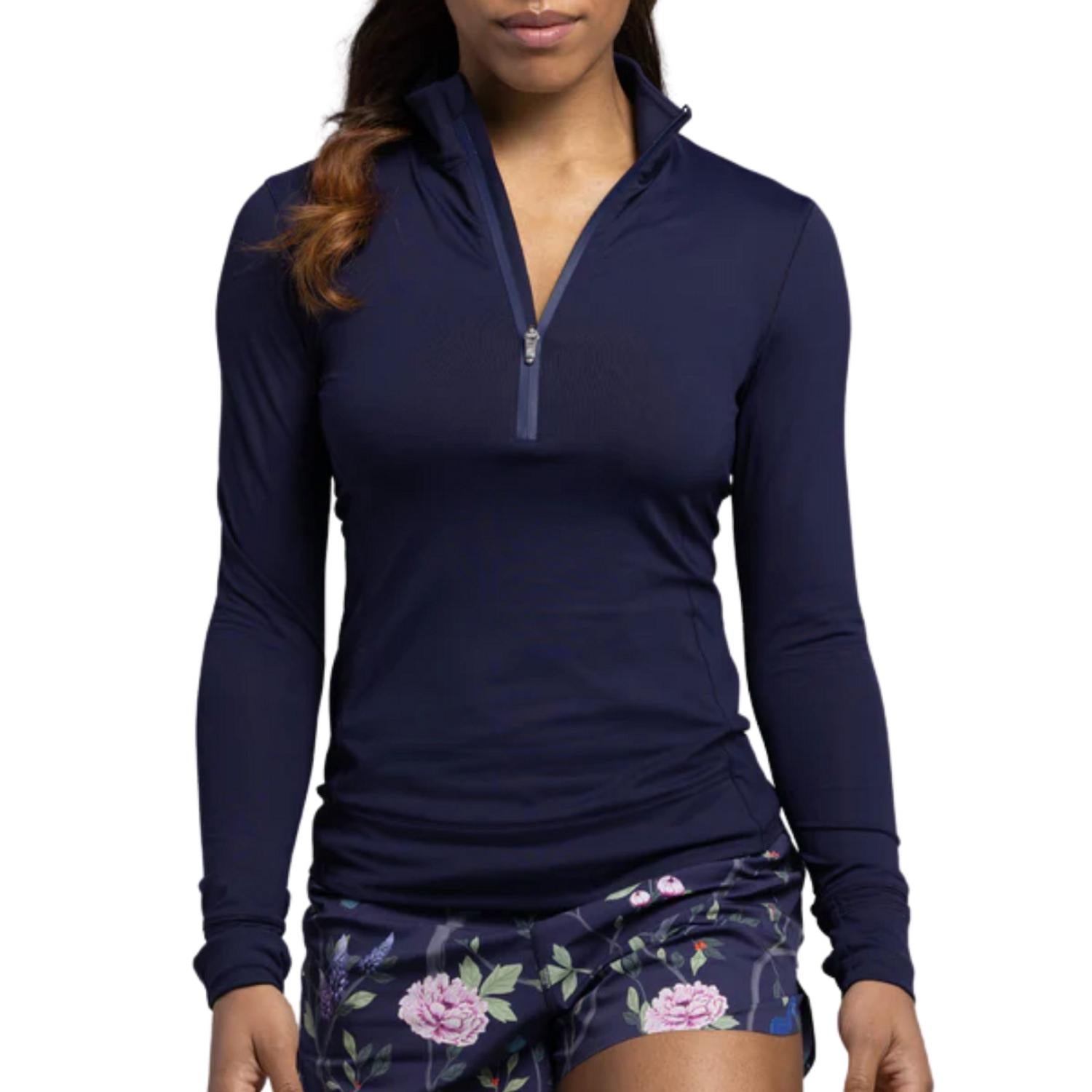 

Пуловер Halley Quarter-Zip In Midnight Sky Greyson Clothiers