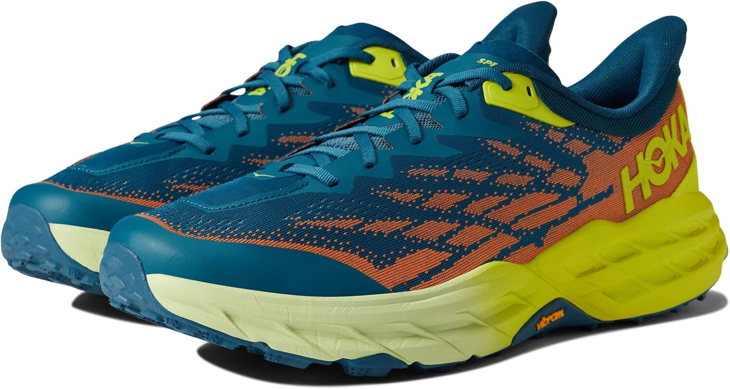 

Кроссовки Hoka Men's Speedgoat 5, цвет Blue Coral/Evening Primrose