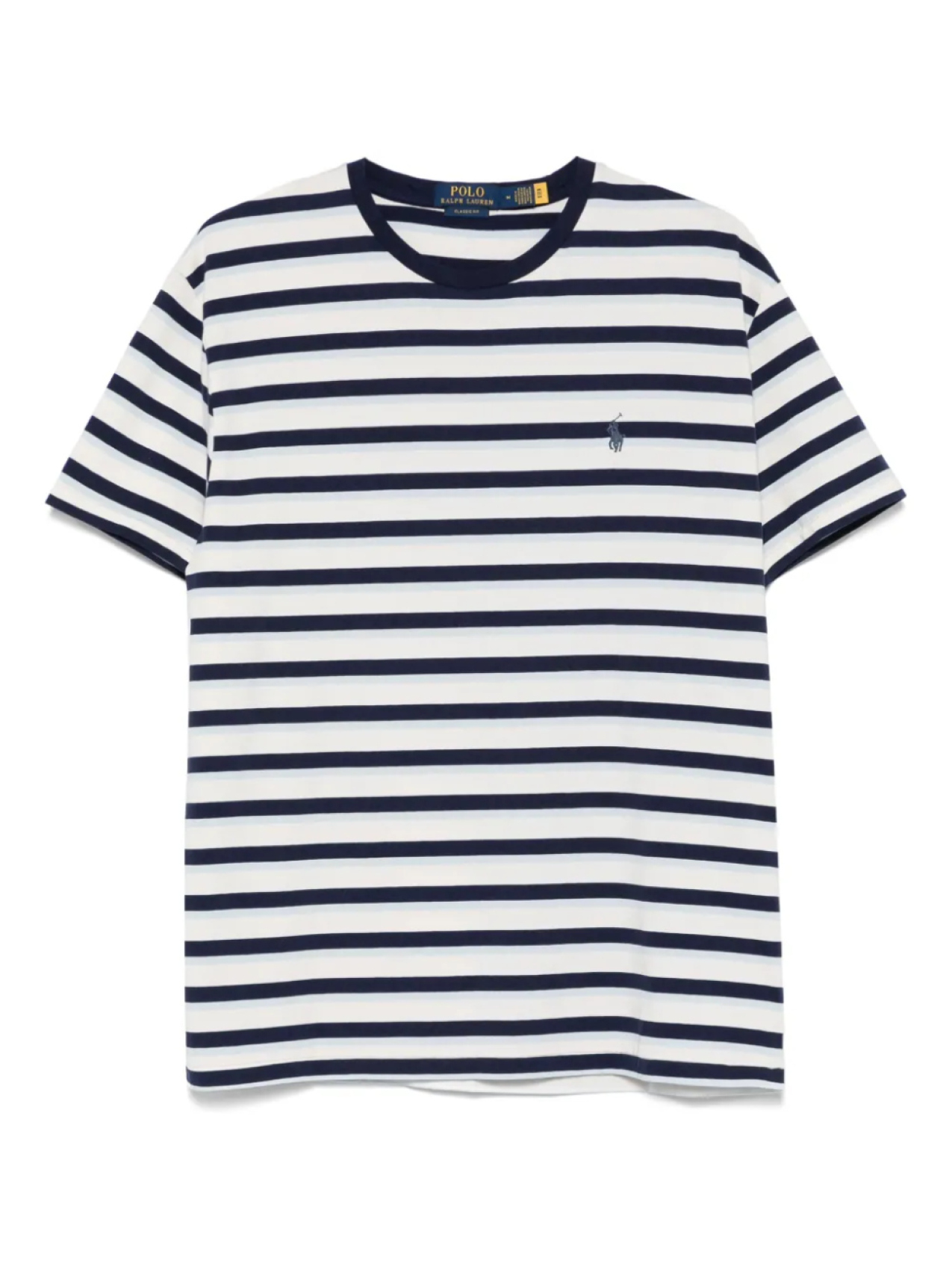 

Футболка из полосатого джерси Polo Ralph Lauren, синий