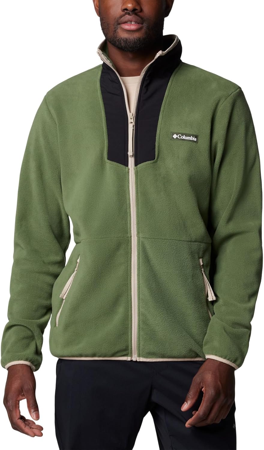 

Columbia мужская флисовая толстовка Sequoia Grove с молнией, Canteen/Black/Ancient Fossil