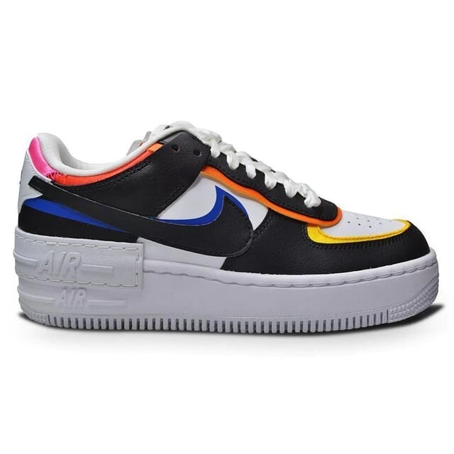 Разноцветные женские кроссовки из кожи Af1 Shadow со шнуровкой dc4462 100 Nike, мультиколор