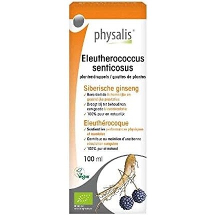 

Водно-спиртовой биоэкстракт Eleutherococcus Senticosus 100 мл, Physalis