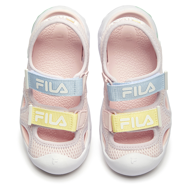 FILA KIDS Детские сандалии с низким верхом, нескользящие и дышащие, нежно-розовые, для детей от 3 до 7 лет — фото 4