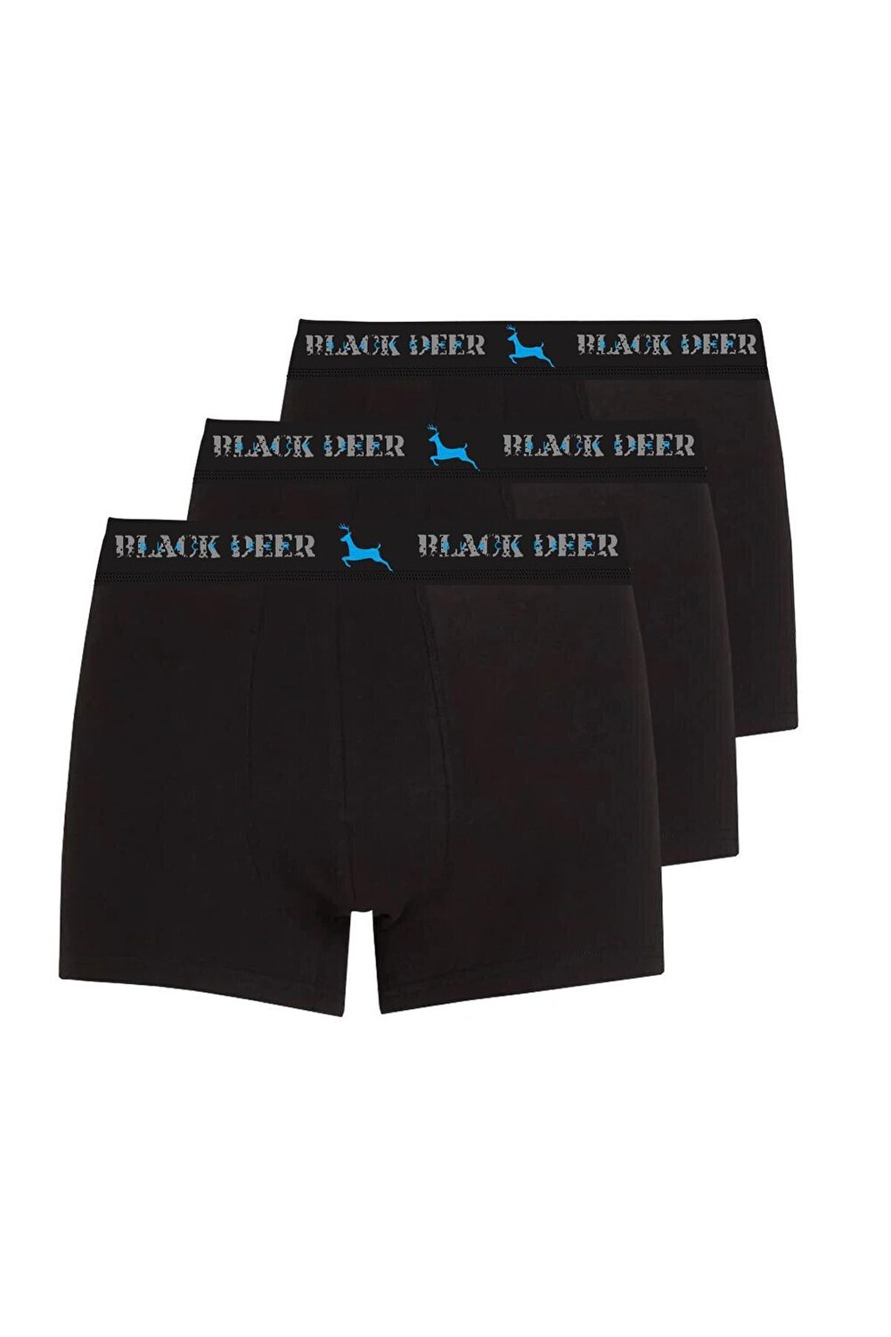 

Эксклюзивные мужские хлопковые боксеры из 3 предметов, черные Black Deer
