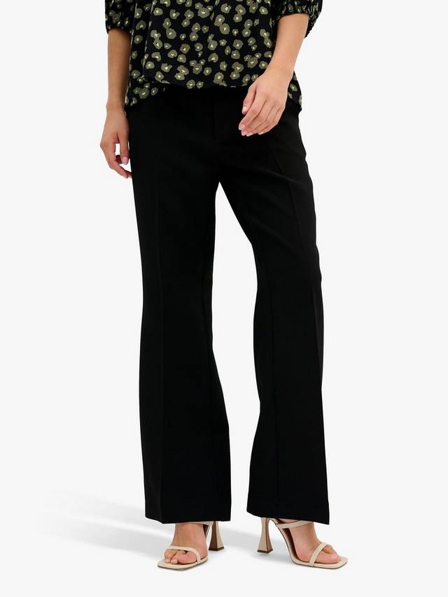 

Брюки с высокой талией yola bootcut MY ESSENTIAL WARDROBE, черный