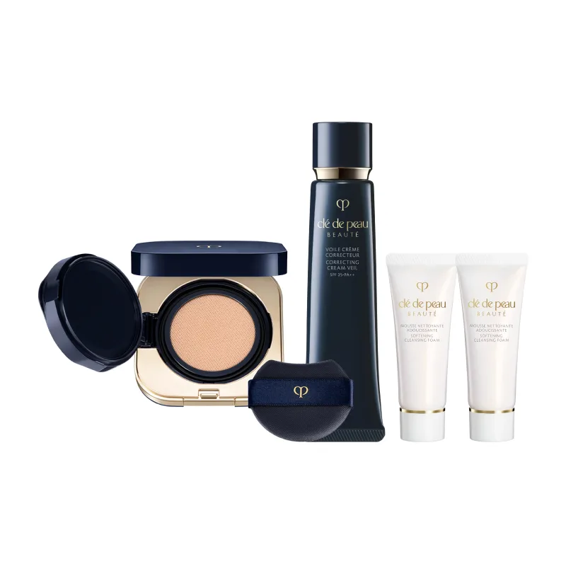 Clé De Peau Beauté Натуральный питательный набор для макияжа, Radiant Luminous Primer & Cushion Foundation 37ml+Soft Hydrating Cushion Foundation #O10 14g — фото 3