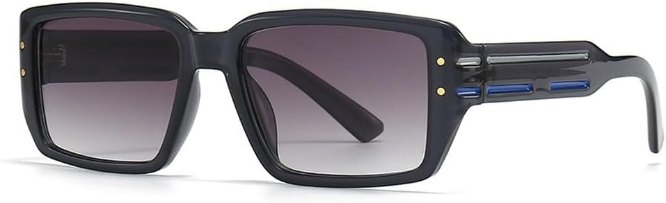 

Классические роскошные солнцезащитные очки для женщин и мужчин, модные солнцезащитные очки в винтажном стиле панк, женские очки с заклепками и защитой от УФ-излучения HVTVTLA, Gray Gray