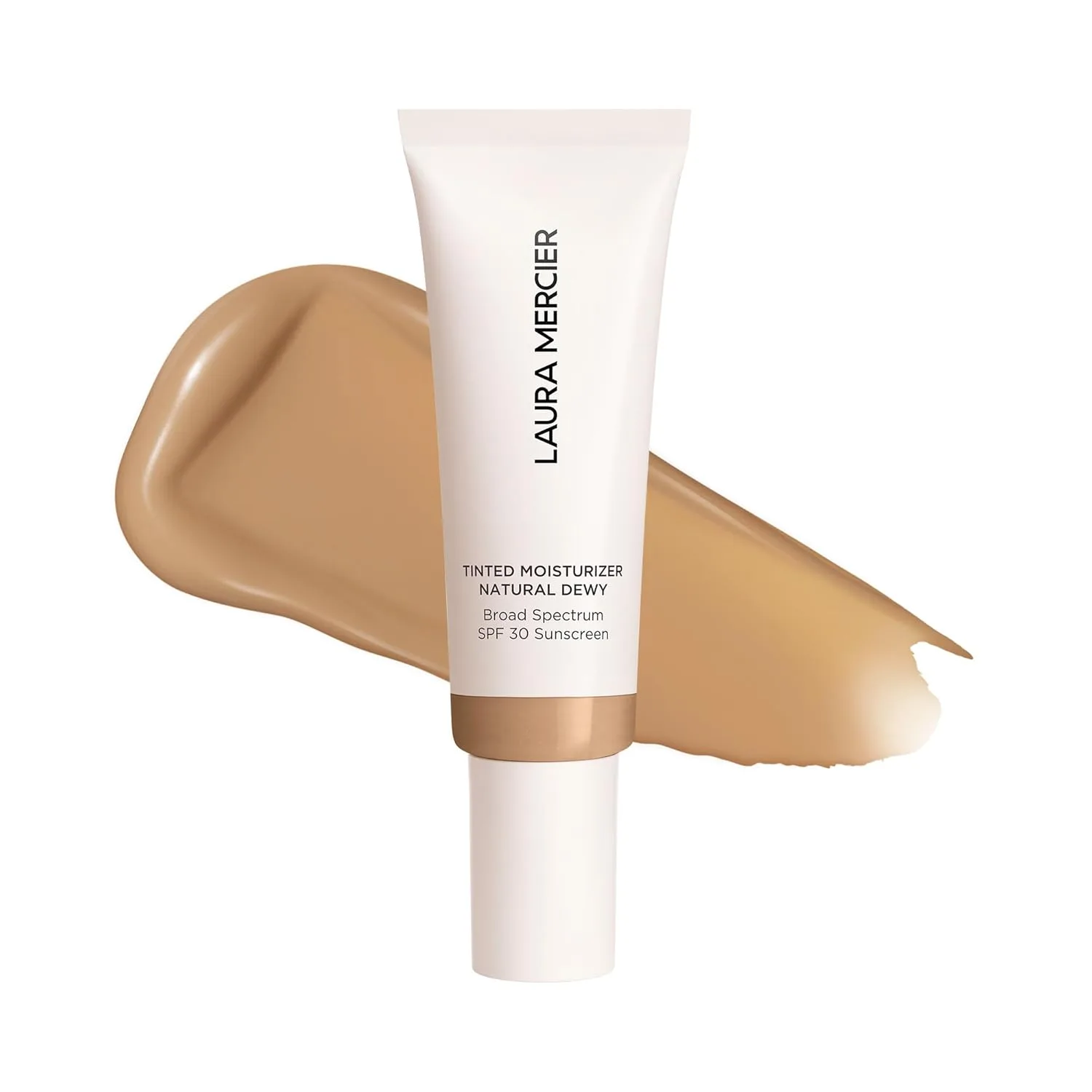 Laura Mercier Tinted Moisturizer Natural Dewy с SPF 30: 24-часовая гидратация, стойкое покрытие, легкий тонирующий эффект, сияющий финиш 42.52 г (полный размер), 3W Palomino- Light Medium with warm undertones
