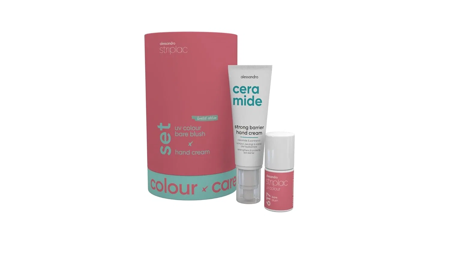 Набор для ухода за ногтями alessandro Striplac UV Colour & Care Set, Blush & Barrier Alessandro