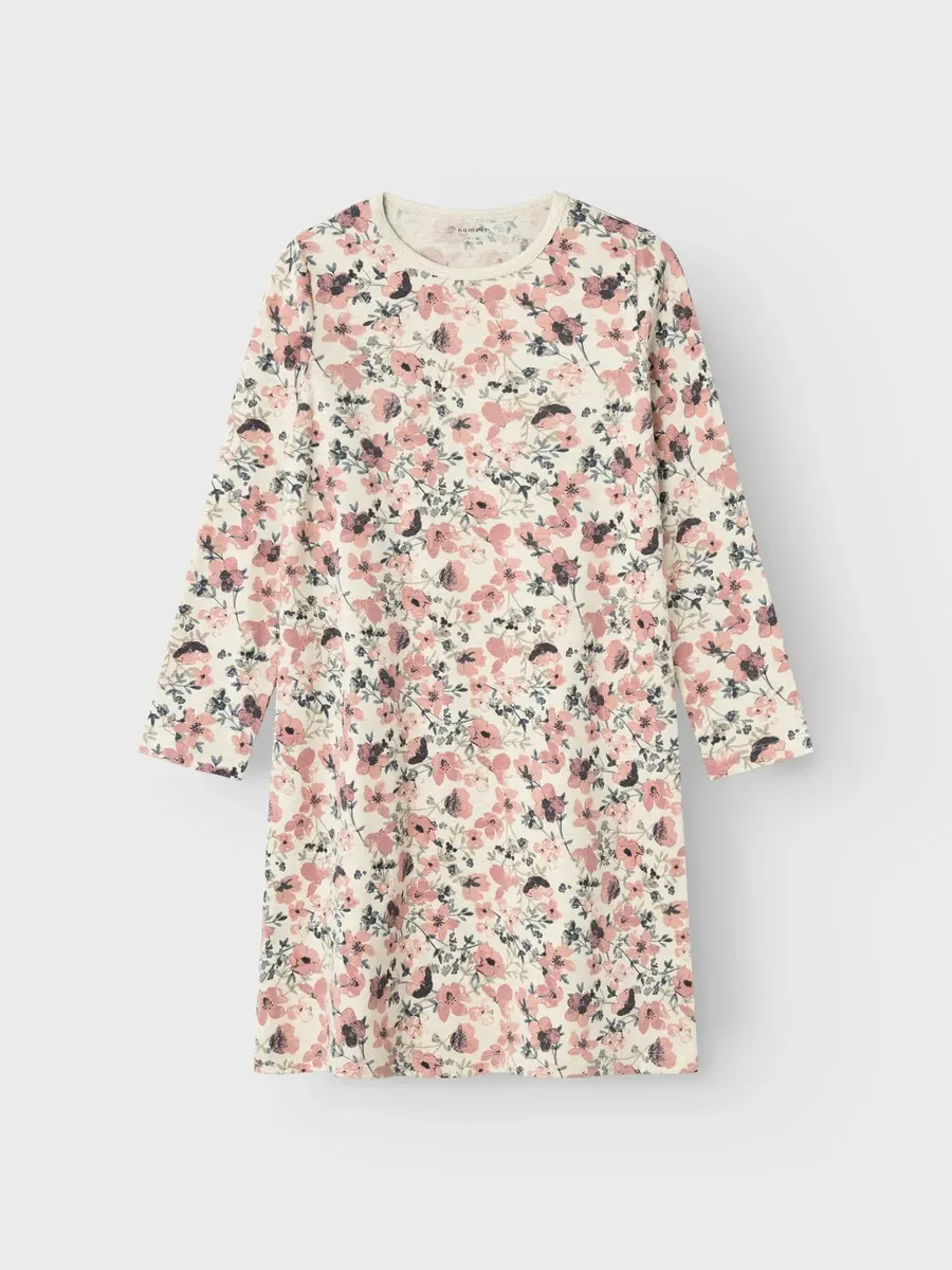 Name It Пижама "NKFNIGHTGOWN LS NOSTALGIA FLOWER NOOS", цвет Peyote Melange — фото 2