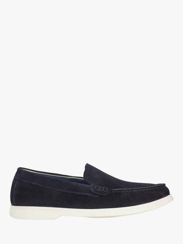 

Bufton широкие замшевые повседневные лоферы Dune London, Navy