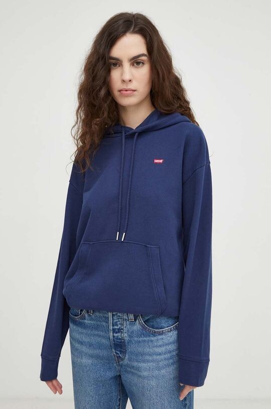 

Хлопковая толстовка Levi's, темно-синий