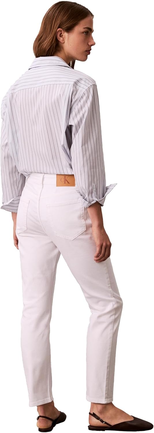 Женские джинсы Calvin Klein Slim Fit с высокой талией, Optic White — фото 2