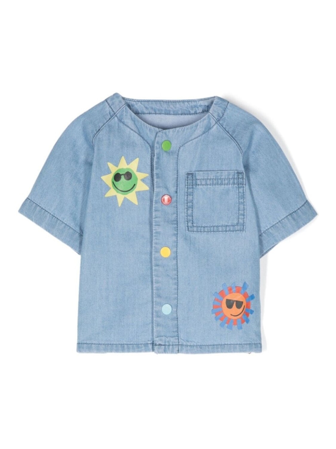 

Stella McCartney Kids рубашка с принтом, синий