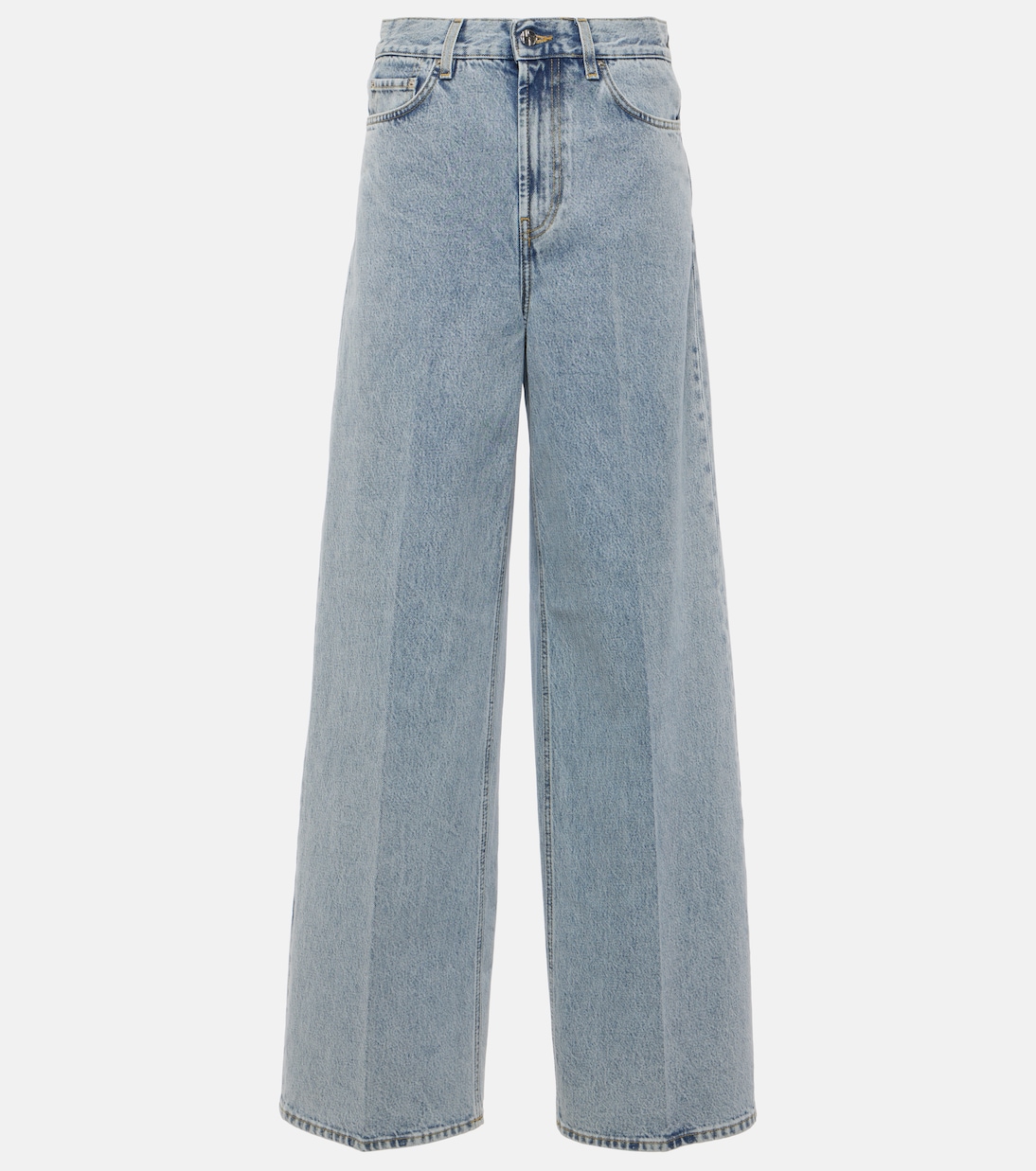 

Джинсы с высокой посадкой и широкими штанинами Toteme, Cool Blue