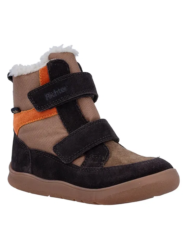 Босоножки кожаные с ремешками Samy Richter Shoes, светло-коричневый