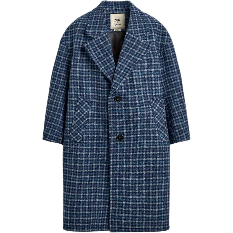 Мужское пальто с принтом Harry Lambert FW25 ZARA, Blue