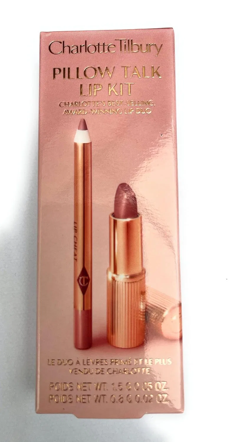 Набор для губ Lip Kit Duo, Charlotte Tilbury, мини-матовая помада Matte Revolution 1.5 г + карандаш Lip Cheat 0.8 г, Pink/Beige