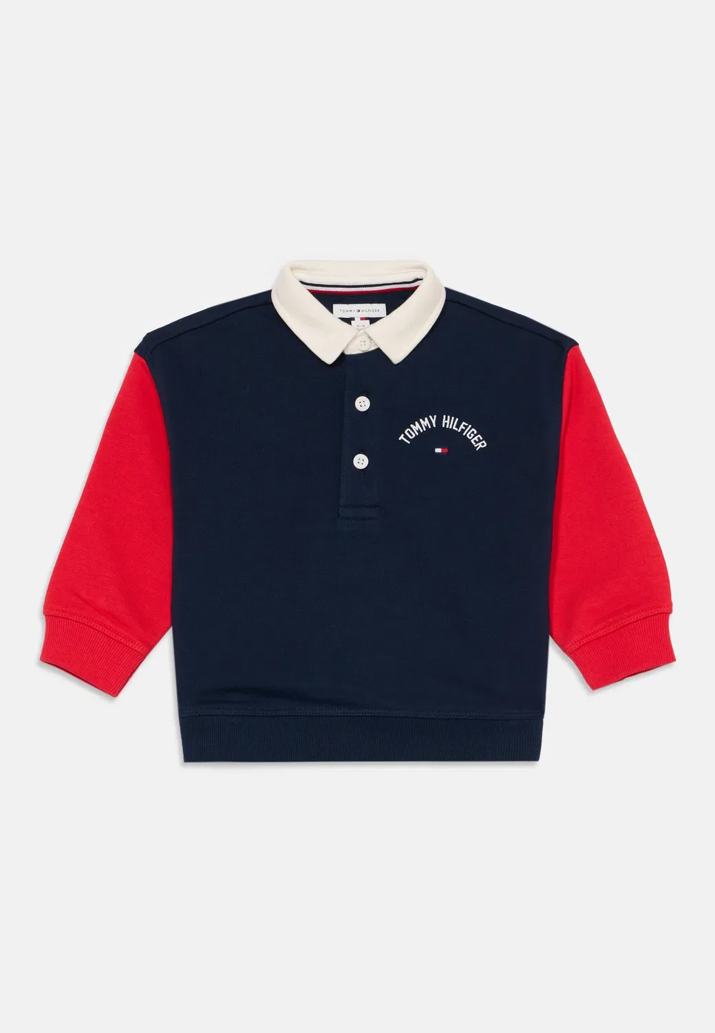 Унисекс толстовка в стиле регби с цветовыми блоками Tommy Hilfiger, Multi-Coloured