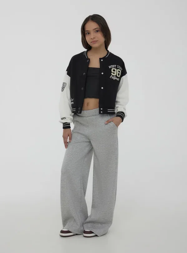 Куртка хлопковая Bomber jacket Terranova, черный