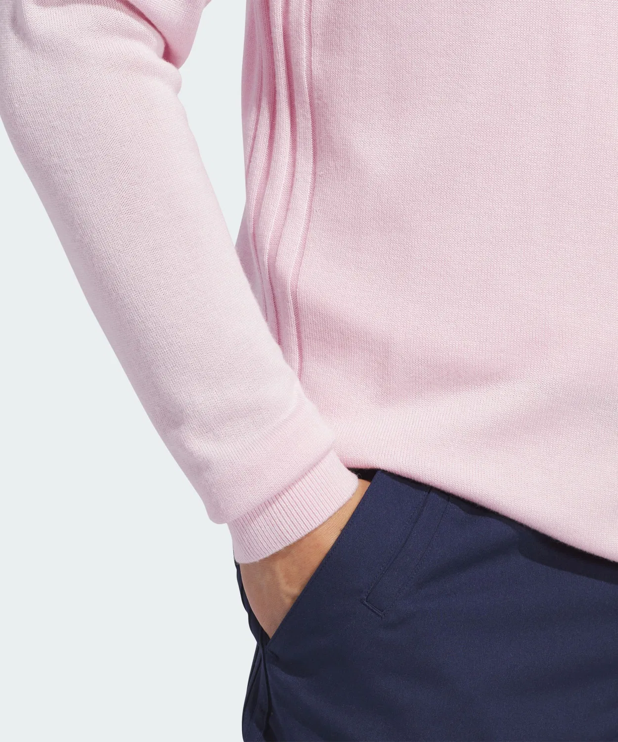 Мужской свитшот из кашемировой смеси с длинным рукавомAdidas, Pink — фото 4