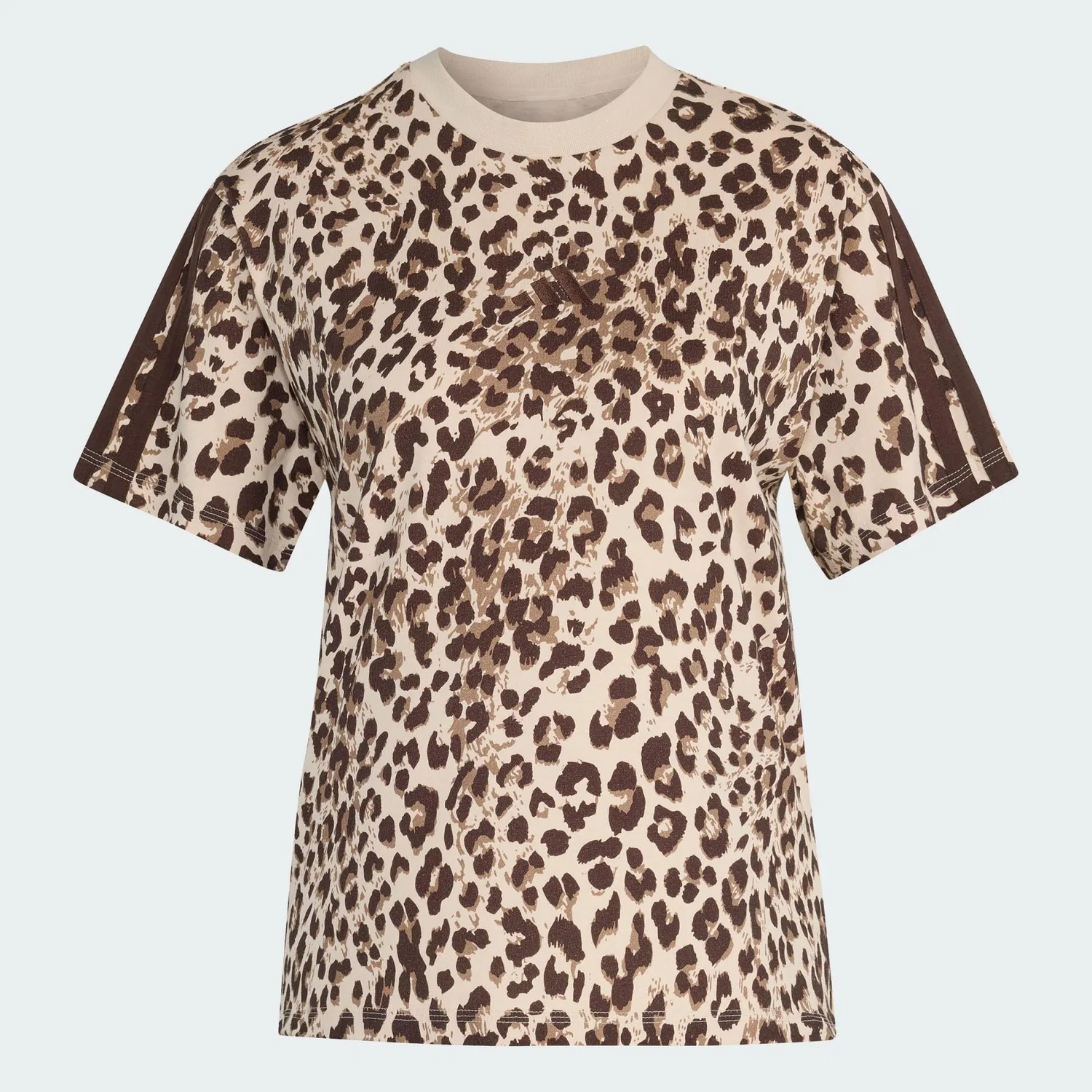 Мужская футболка с принтом Seasonal Essentials T-Shirt mit Animalprint Adidas, Bunt / Cremefarben — фото 2