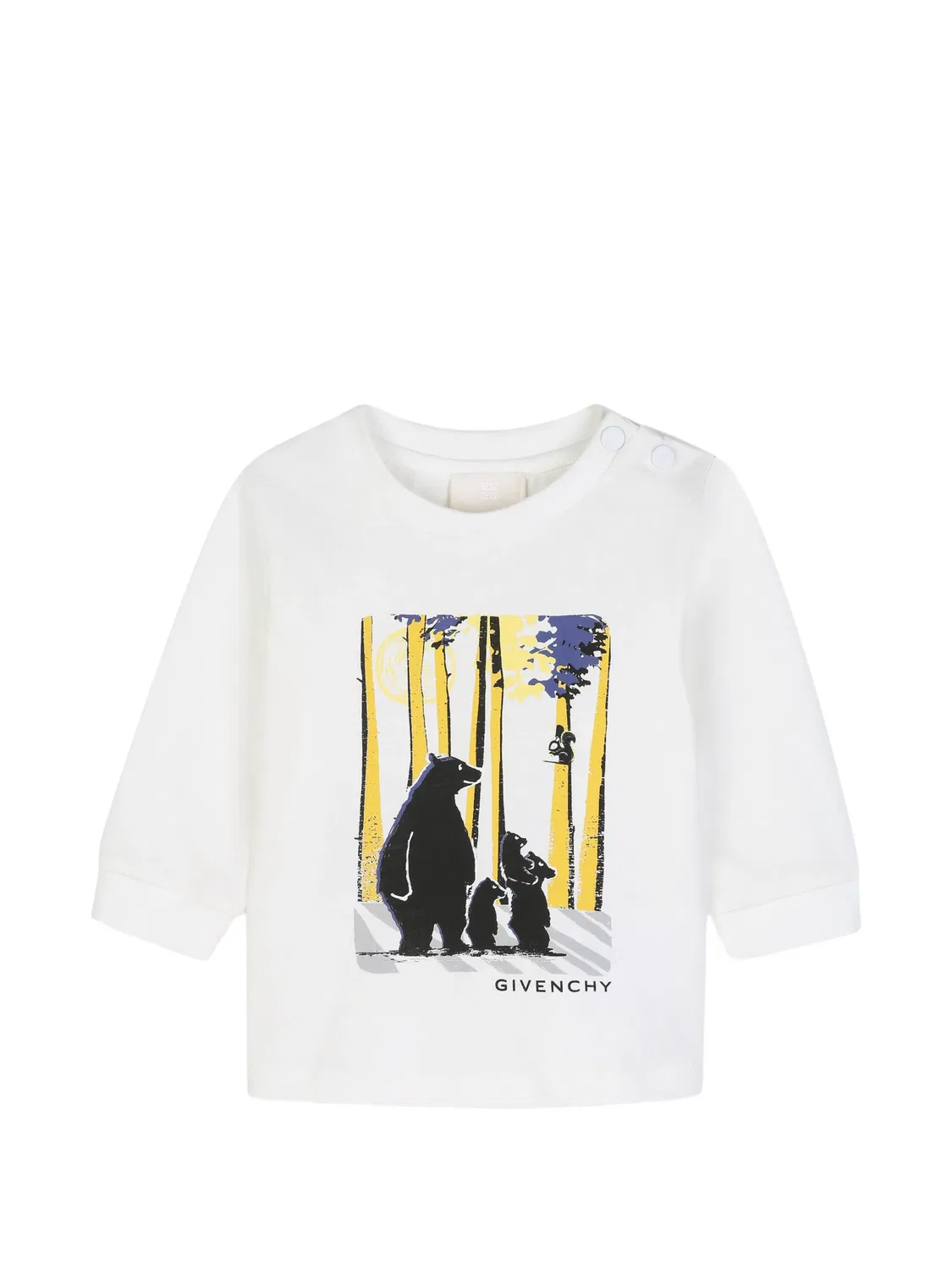 Футболка с длинными рукавами и графичным принтом Givenchy Kids, белый