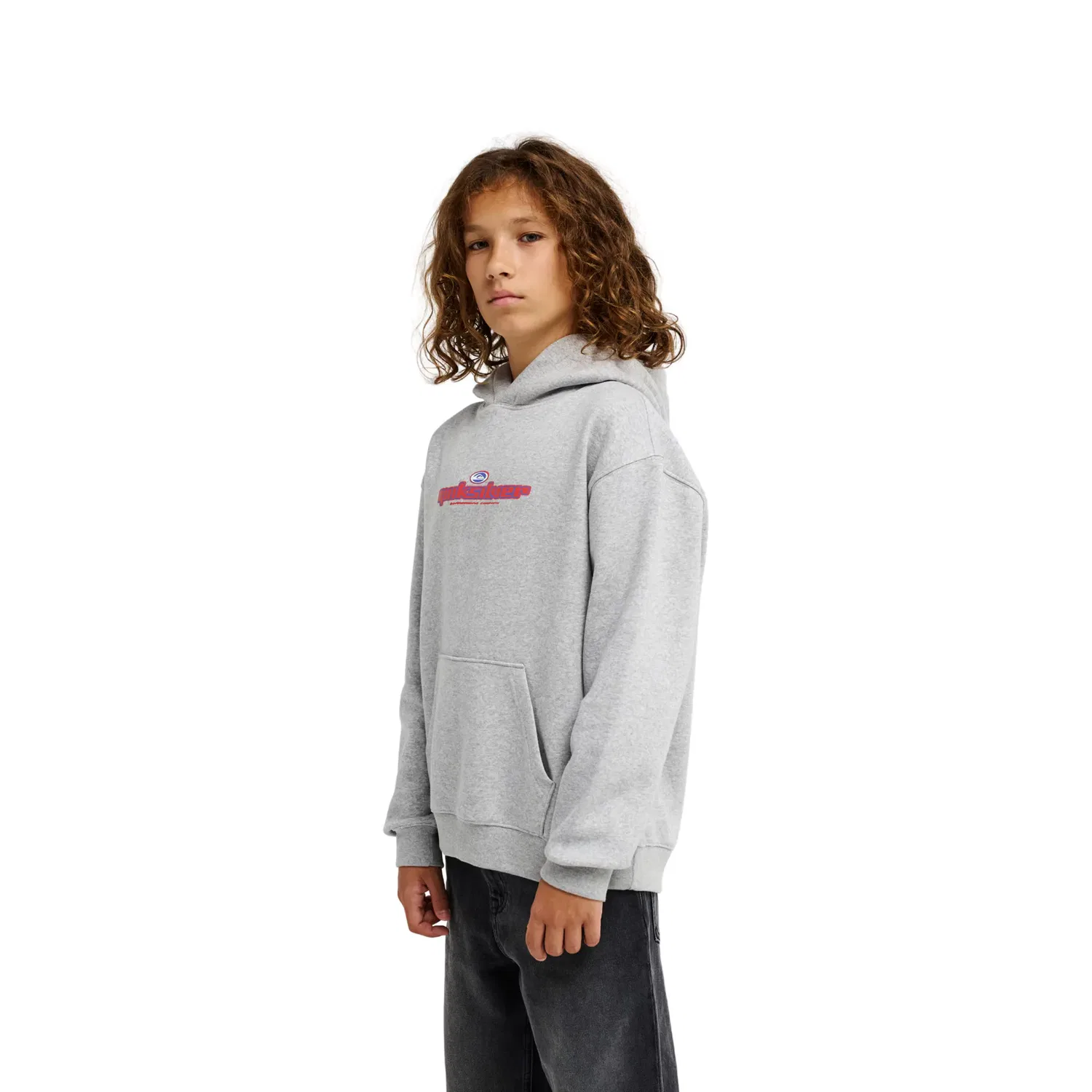 Детская худи для мальчиков оверсайз Quiksilver, Gris — фото 3