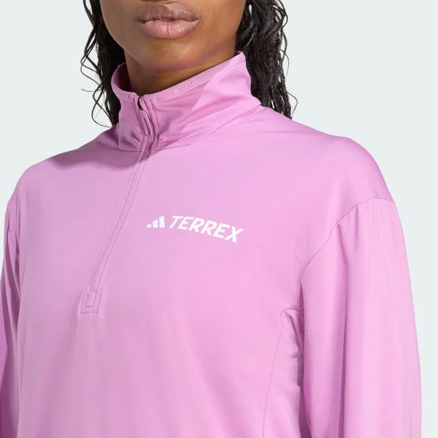 Технический флис с полузамком CLIMAWARM Terrex Multi adidas, Фиолетовый — фото 4
