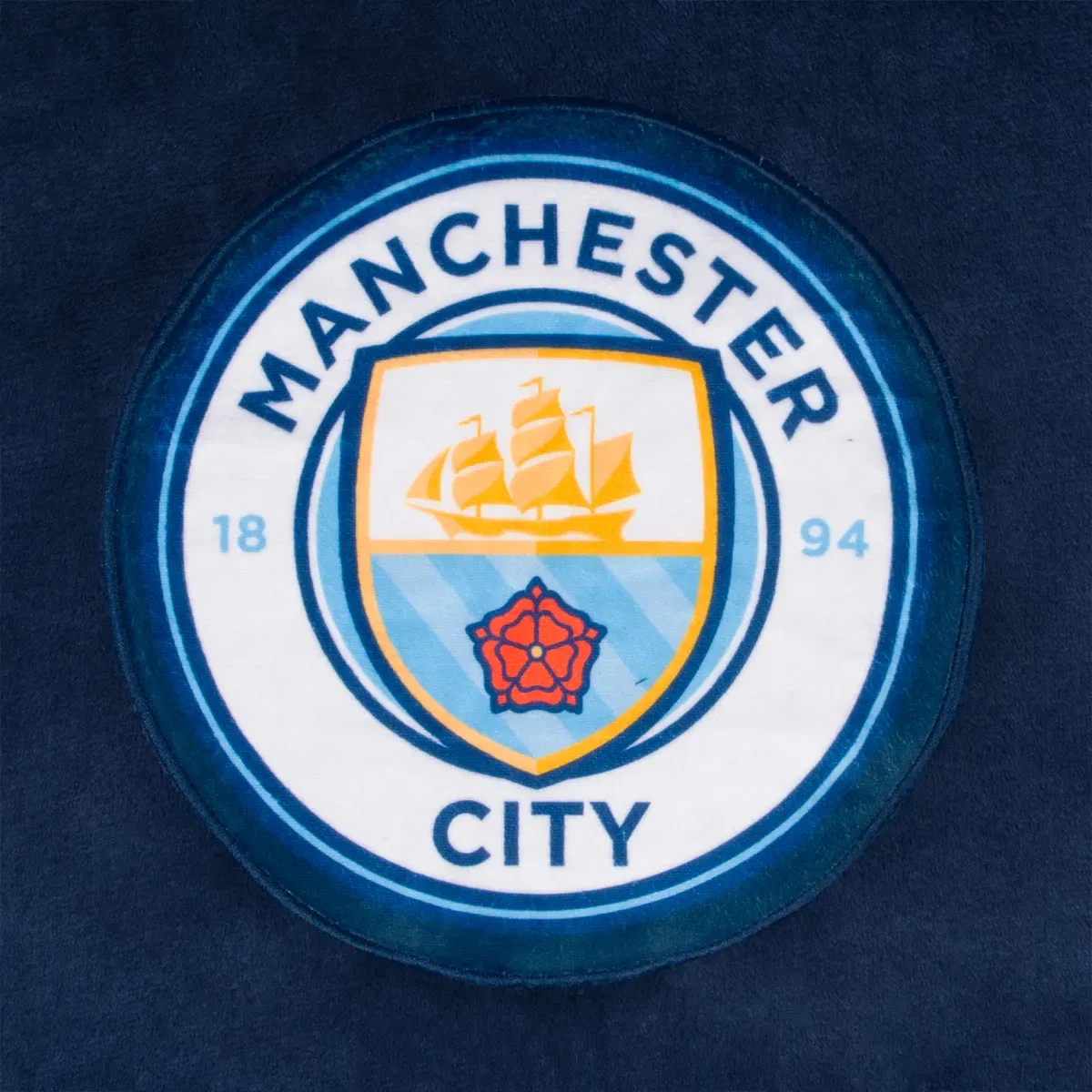 Детский флисовый худи-плед с оверсайз-кроем Manchester City Fc, Navy — фото 2