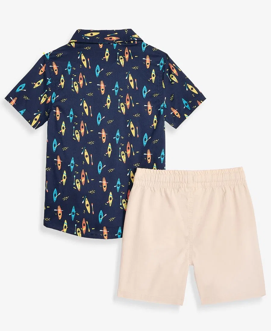 Комплект из рубашки и шорт для мальчика, с принтом, Epic Threads, Navy Nautical — фото 2