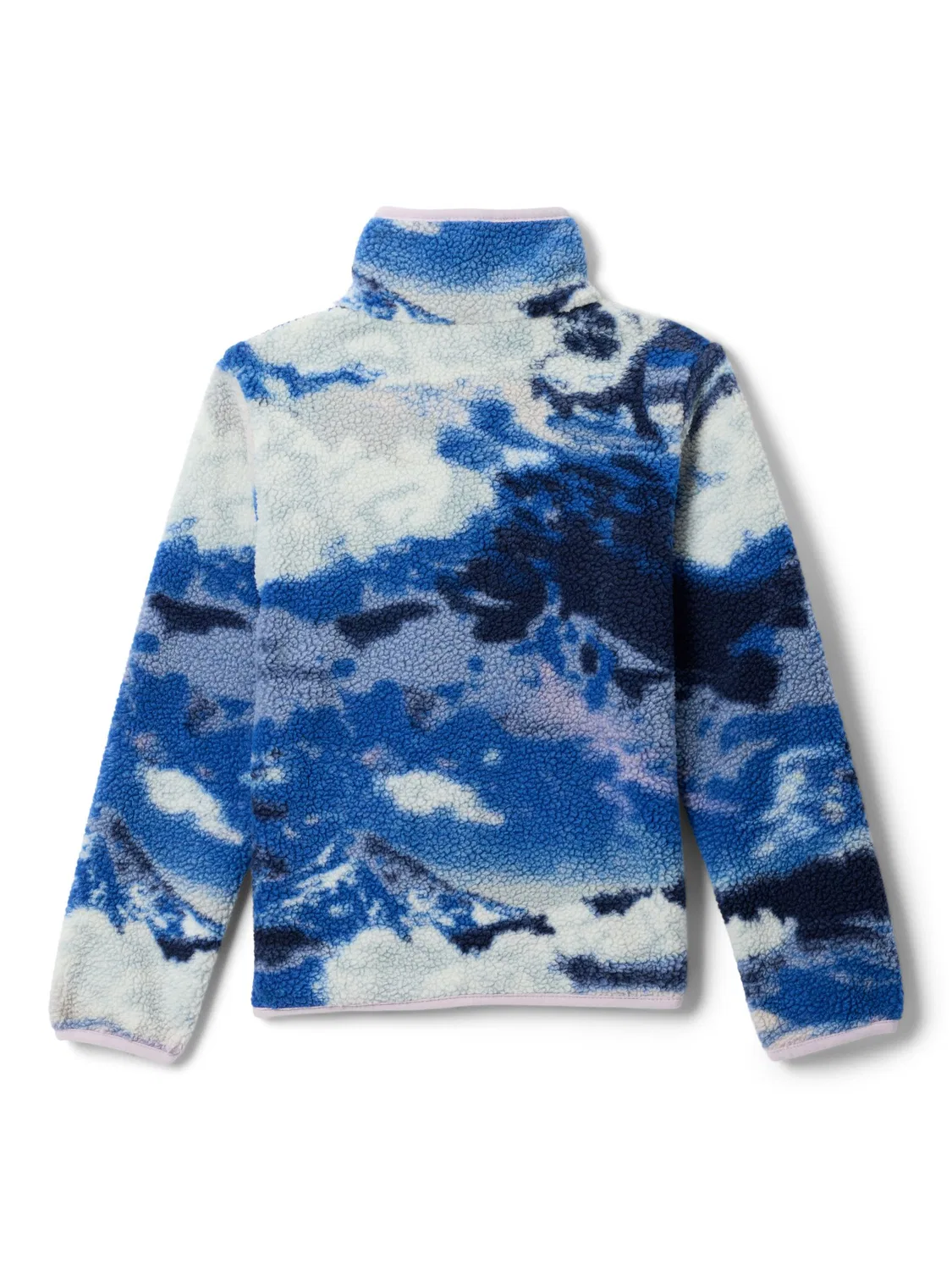 Флисовая куртка Columbia Blue Helvetia II Printed Half Snap, синий — фото 2