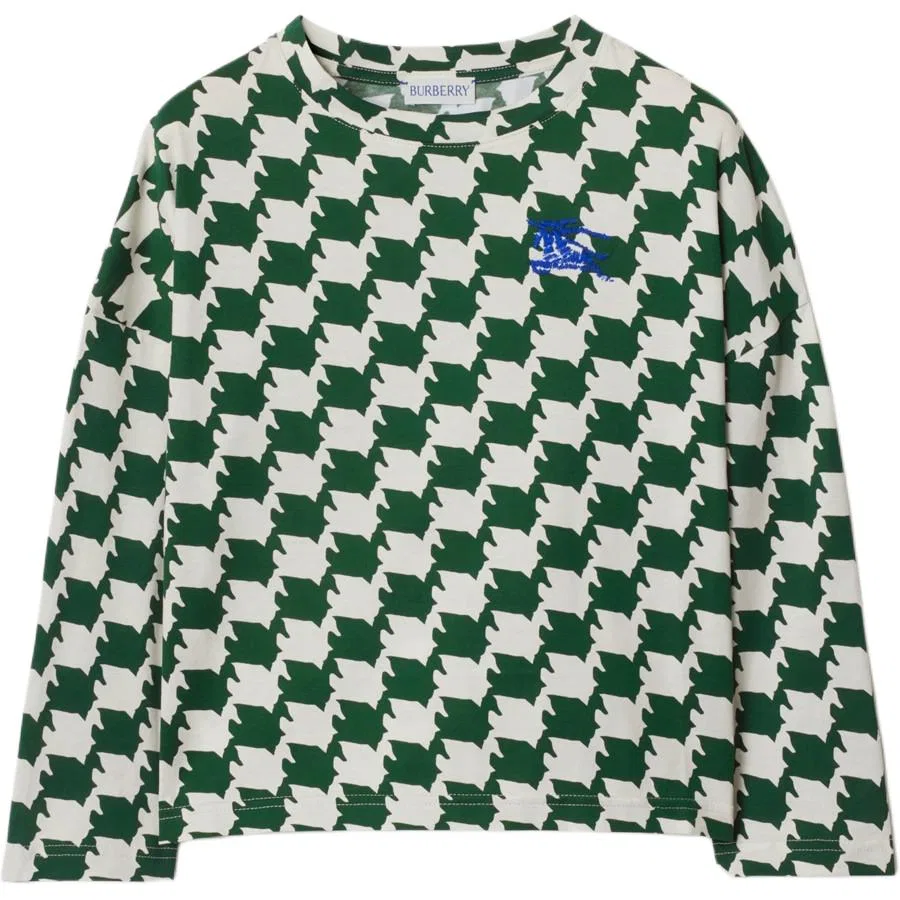 Детская футболка с принтом Dark Color Moss Burberry, Dark Color Moss