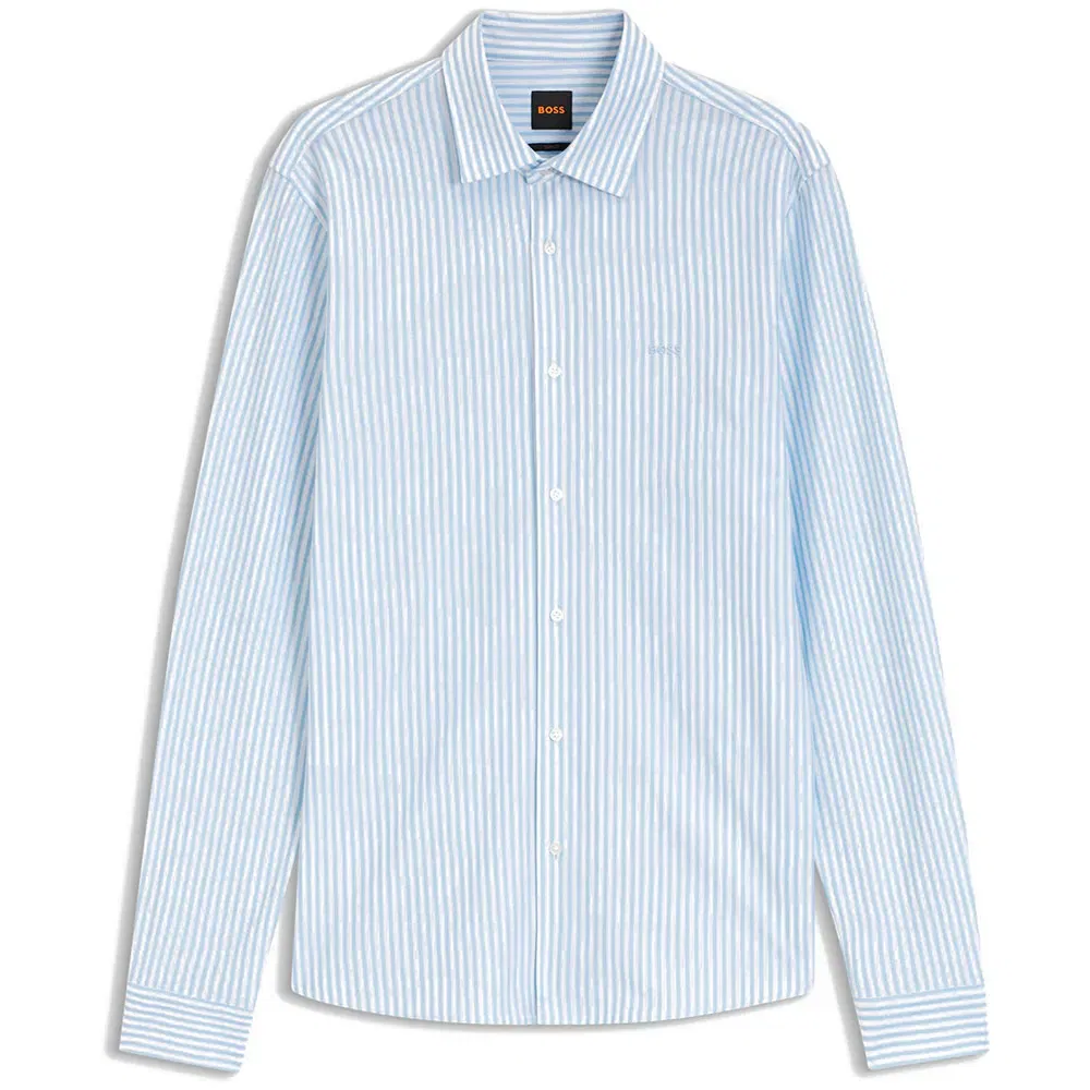Мужская рубашка с длинным рукавом Mysoft 2 M 10260281 BOSS, Blue