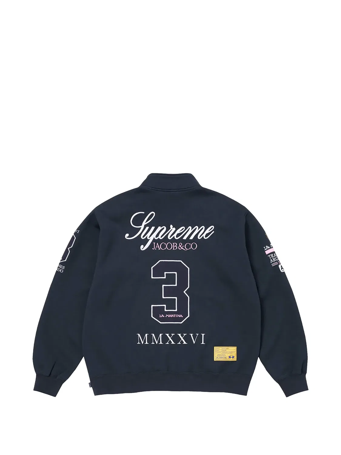 Толстовка из коллаборации с La Martina x Jacob & Co Supreme, синий — фото 2