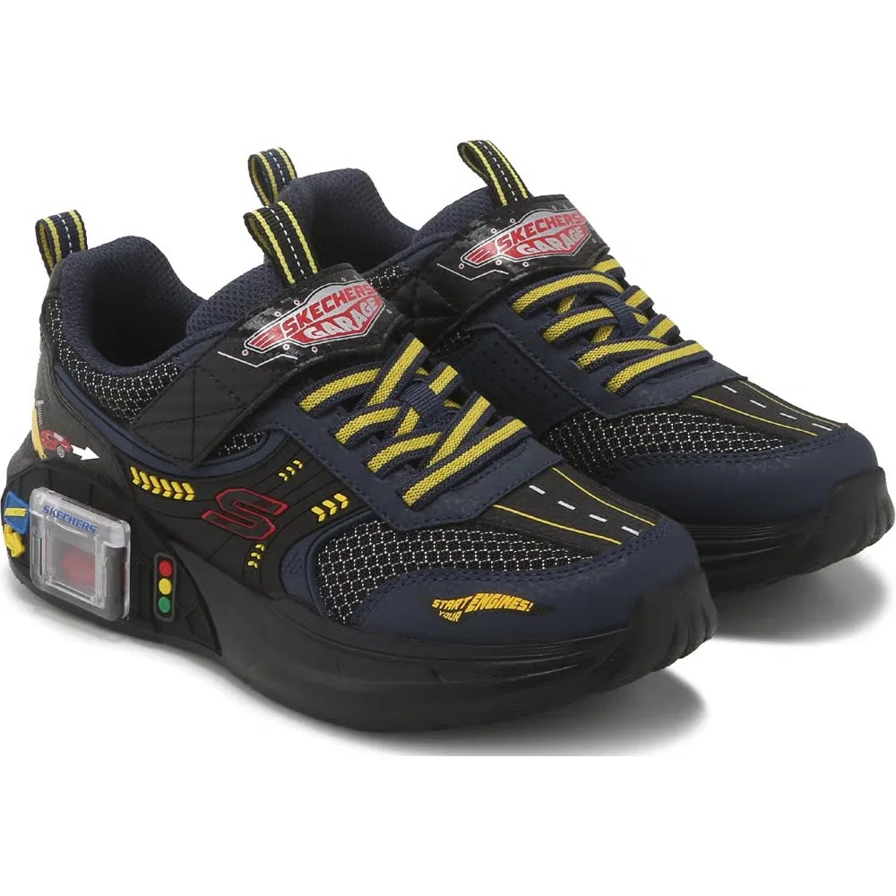 Детские кроссовки Skechers Garage, Black/Navy/Yellow