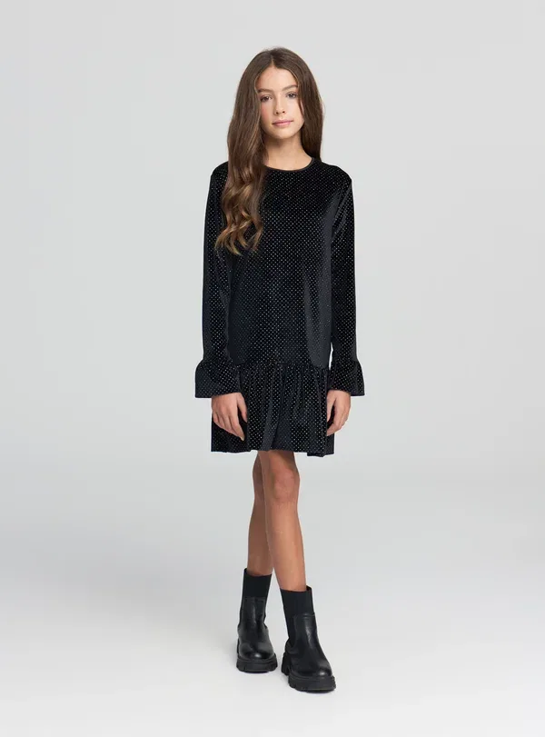 Платье коктейльное с пайетками Cocktail dress Terranova, черный