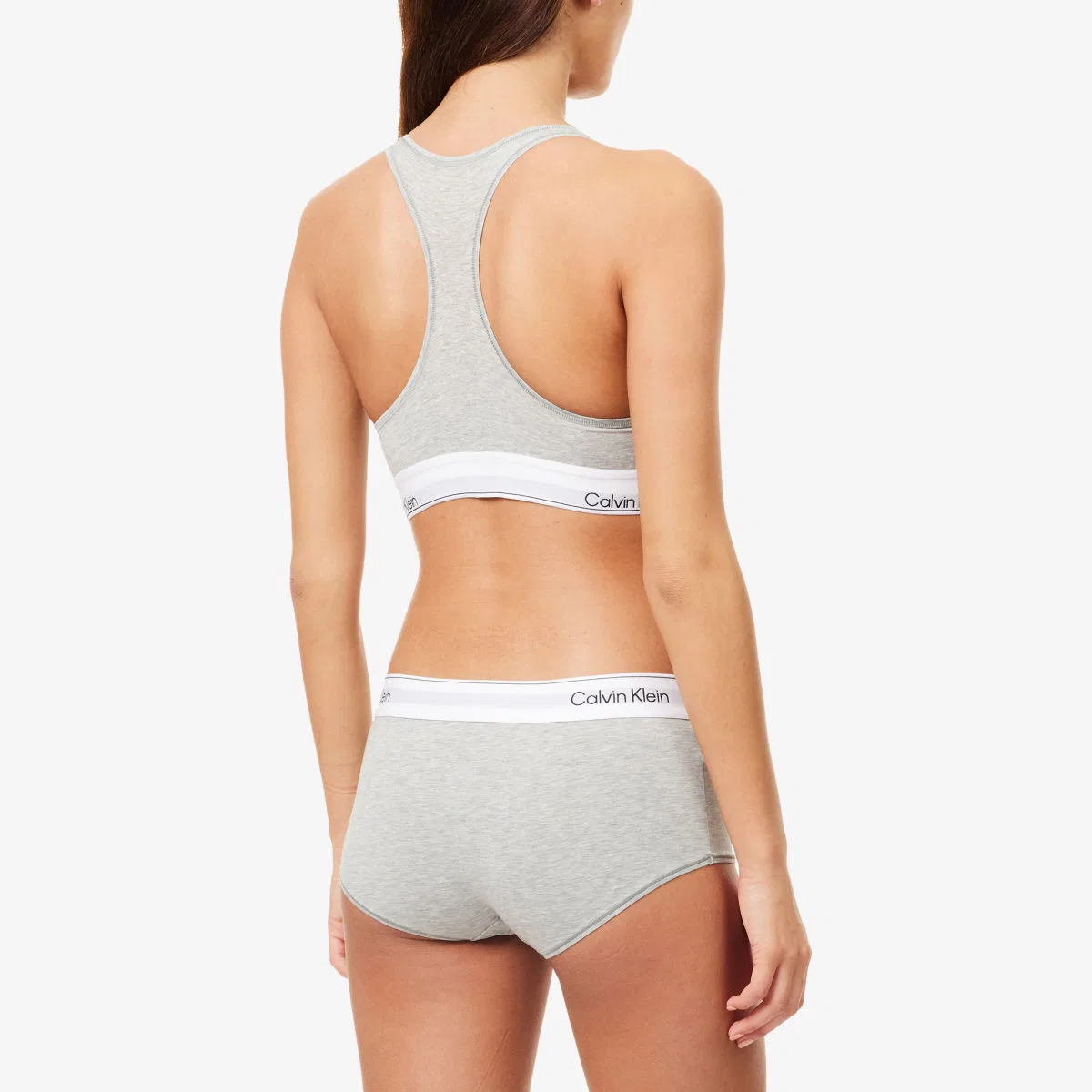 Бралетт из смеси хлопка и модала от бренда Icon Calvin Klein, серый — фото 3