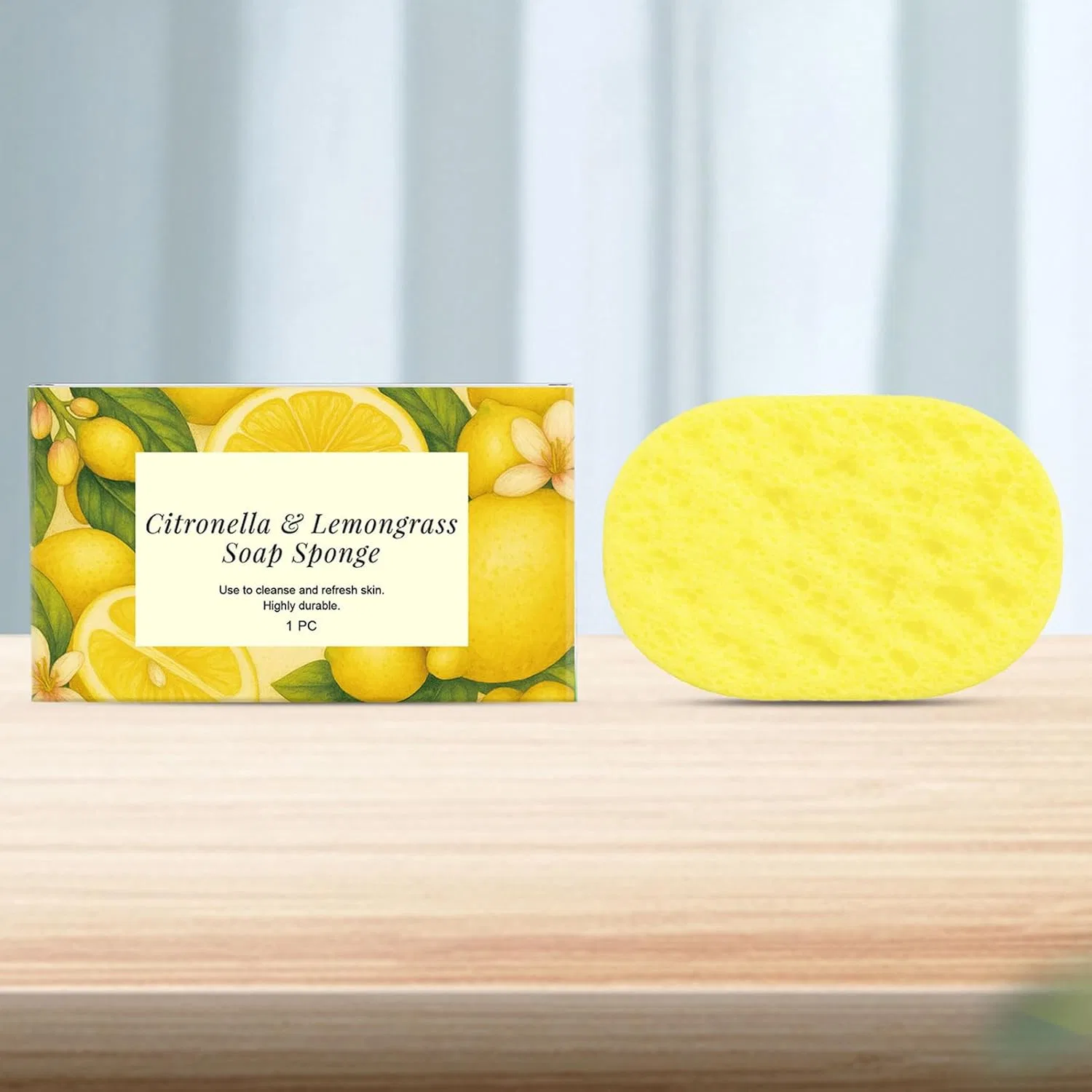 Губка для ванны, отшелушивающая многоразовая, PET+Memory Foam, 10 x 5 cm Generic — фото 3