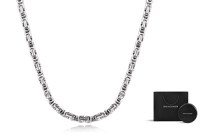 

Стальной кулон для мужчин IDEAGEMER, Fashion Imperial Chain [Gift Box]