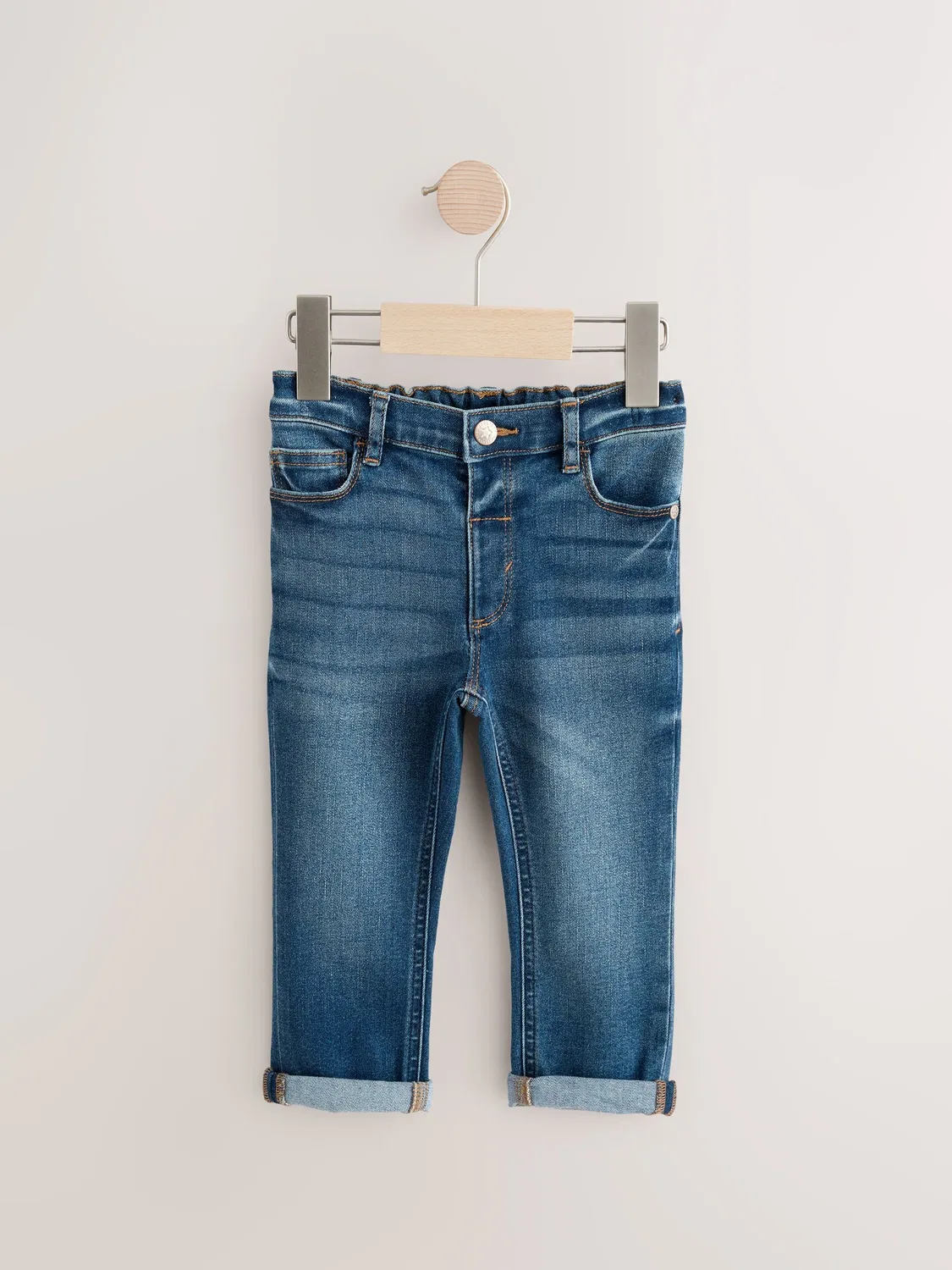 Джинсы Regular Fit Comfort Stretch Next, средний синий деним