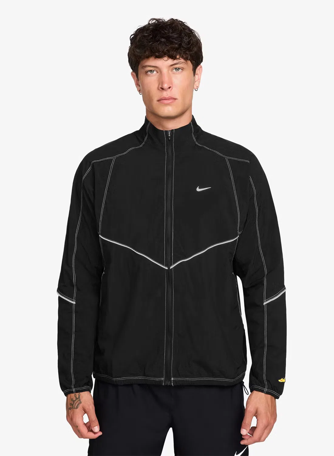 Куртка-трек с длинным рукавом Dri-Fit retro Nike, черный