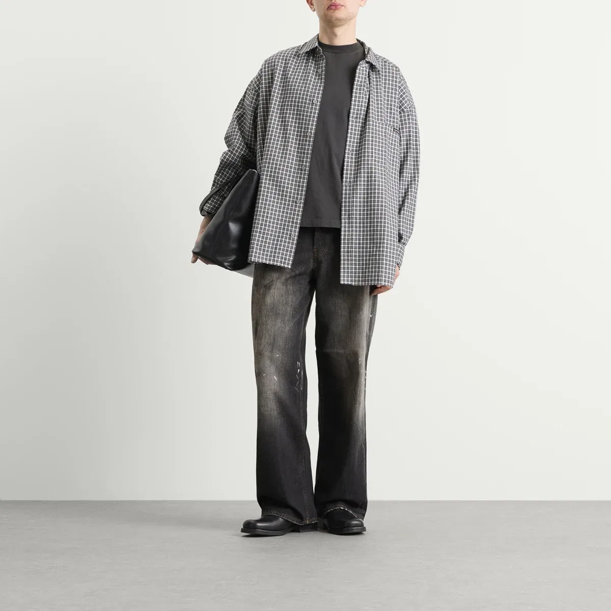 Джинсы свободного кроя 1981 Acne Studios, Black — фото 4