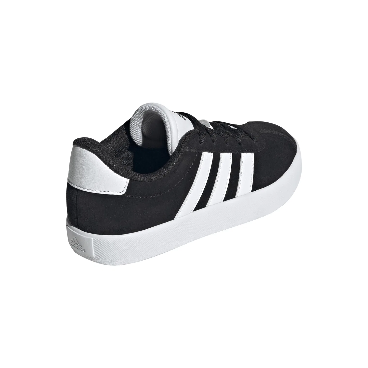 Детские кроссовки для мальчиков с липучкой Vl Court 3.0 Adidas, Black White — фото 3