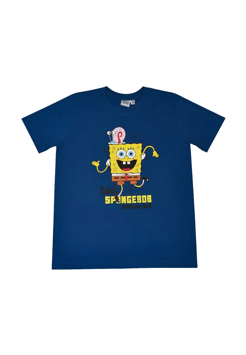 Футболка Schwammkopf gary рубашка oberteil kurzärmlig - футболка с принтом Spongebob, Dunkelblau — фото 2