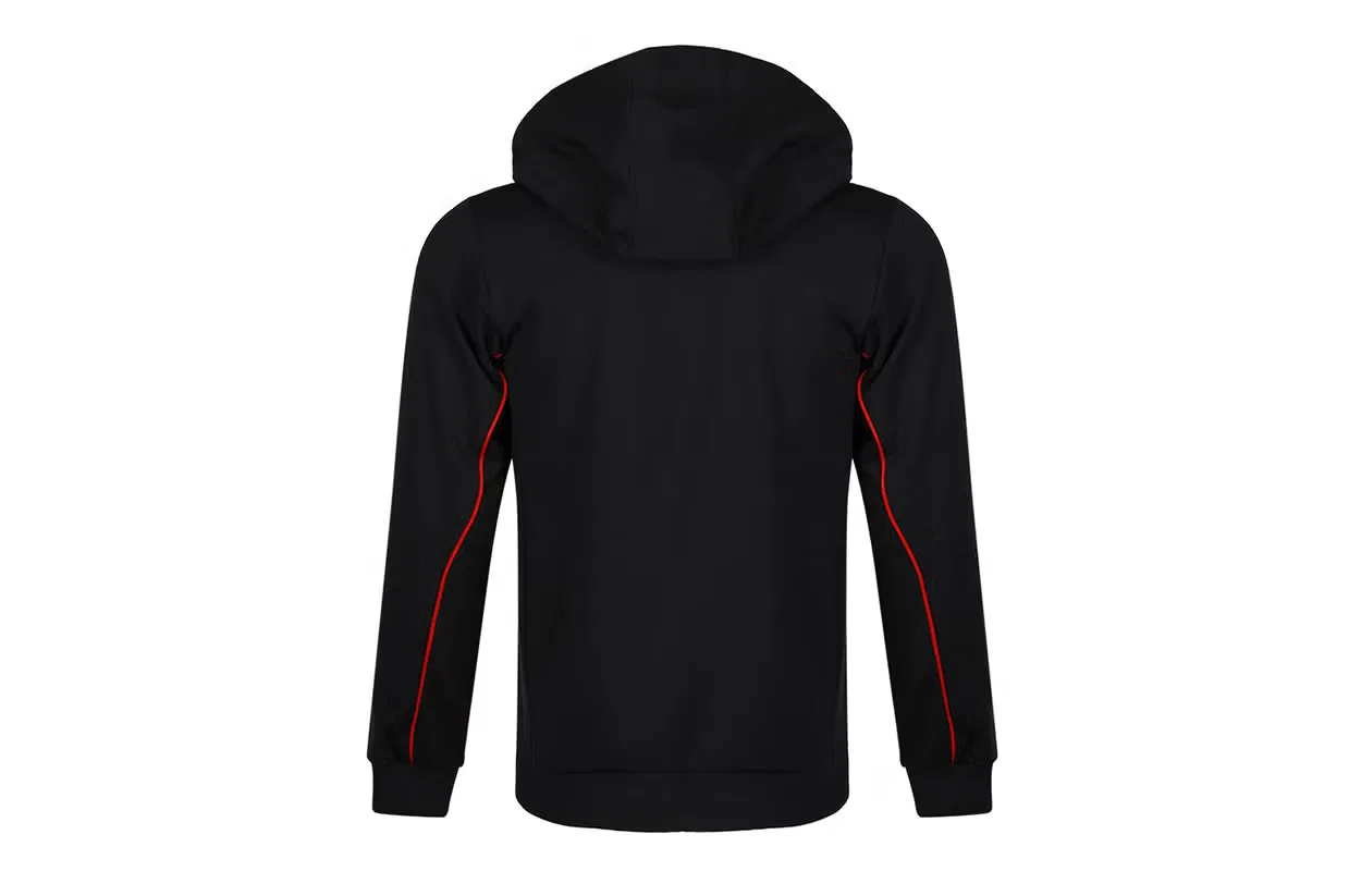 Спортивная куртка с капюшоном мужская Adidas, черная — фото 2