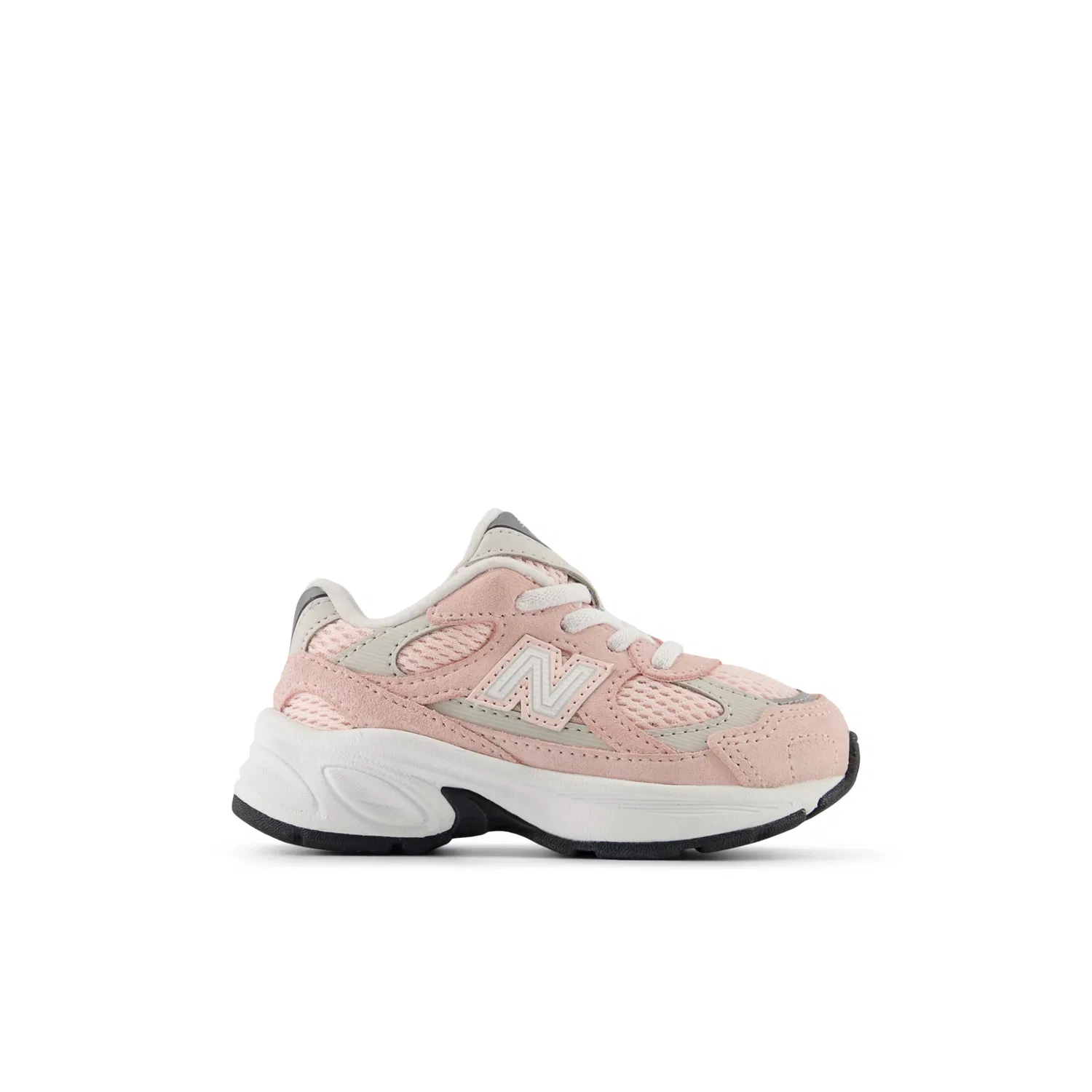 Детские кроссовки на шнурках-бингл New Balance 2010 Bungee, Shell Pink With Grey Matter
